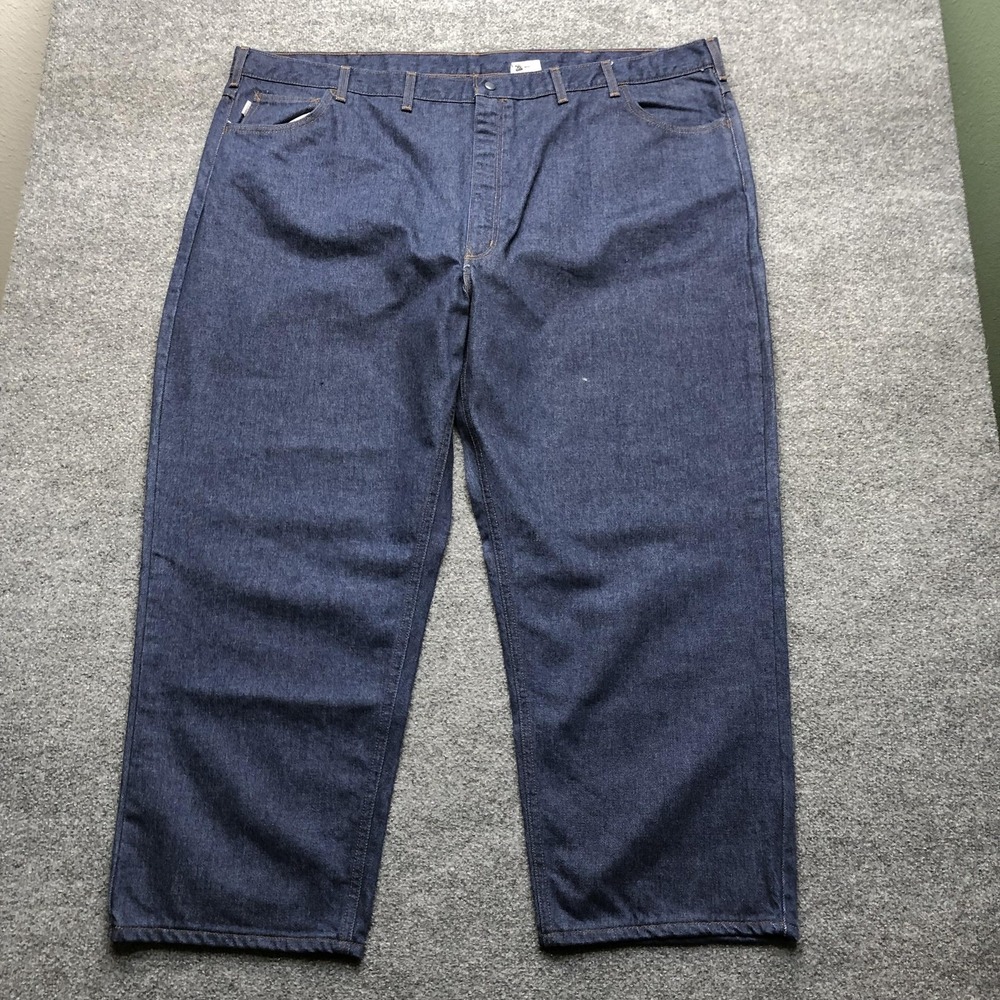Carhartt FRB150 Jeans Mens 52x30 Blue Flame Resistant Relaxed Fit Work Denim